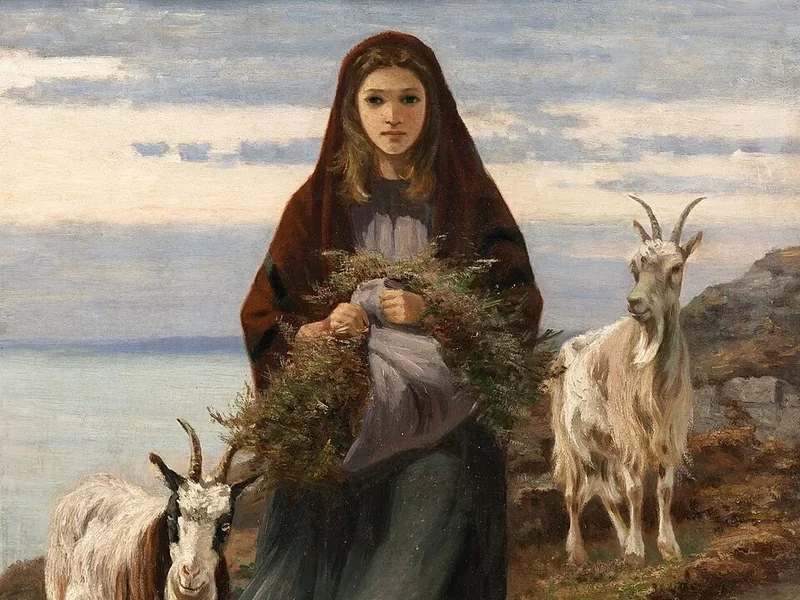 1838-Augusto Nicholo Borgo - Ragazza del Connemara